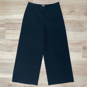 Wilfred Cropped Wide Leg Pants Women’s 6 Black